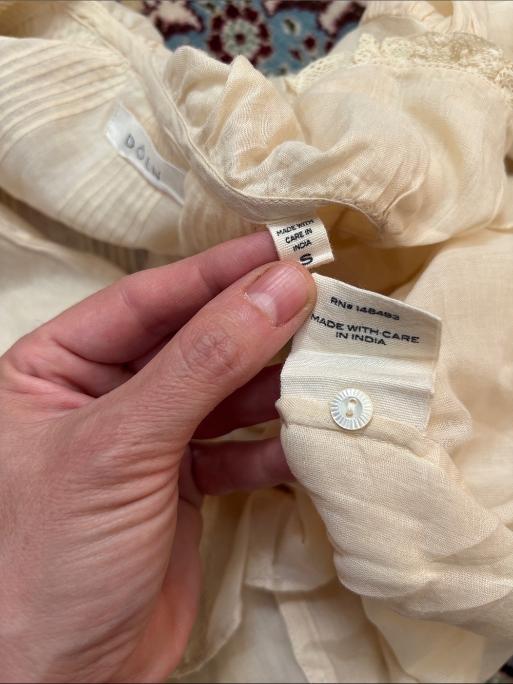 Doen Pintucked Ruffled Top - Picture 8 of 16